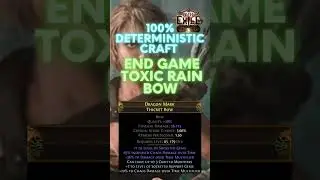 Path of Exile 3.20 Toxic Rain Bow Craft 