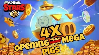Opening 4 Mega pigs in Brawl Stars