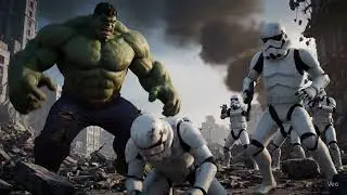 Hulk beating up #stormtroopers #gaming #nerd