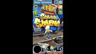 Subway Surfers gameplay on smartphone (Android games, adventure)