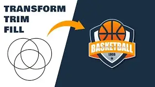 How to create basketball sport emblem logo - Coreldraw Logo Tutorial