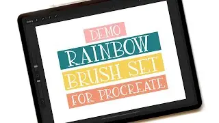 How to use the Rainbow Procreate Brush Set