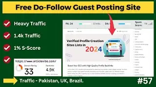 Free Do Follow Guest Posting Backlink Site | How to Create Free Guest Posting Backlink (2024🔥)