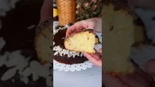 Torta di mandorle e Rum ricoperta di cioccolato 🍫
