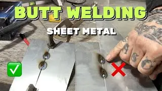 How to Butt Weld Sheet Metal 🔥 (the right way vs the wrong way)