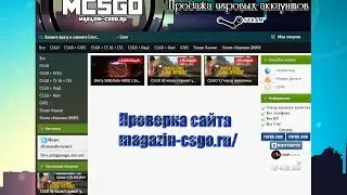 Проверка сайта  magazin-csgo.ru - Не дорогой и хороший аккаунт))(Проверено)