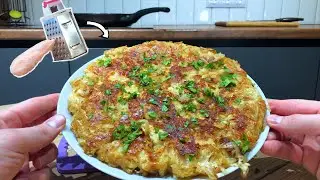 Не размораживайте куриную грудку!  Натираем ее и готовим драники или пирог!