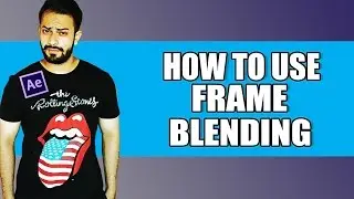 After effects tutorial || How to use Frame Blending
