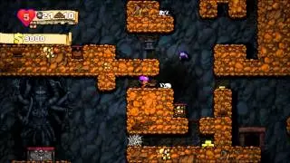 Spelunky: Sacrificing a shopkeeper