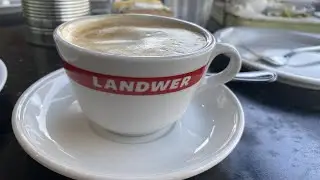 Breakfast at Landwer Cafe New Port Namal Tel aviv 