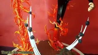 How to make fire for figure statue | Vinsmoke Sanji - One Piece Figure Papercraft Part 1