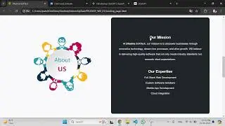 Landing Page Using HTML , CSS , BOOTSTRAP