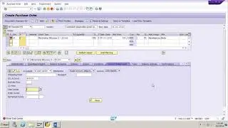 SAP MM Create a Purchase Order for Consumable material for Multiple Account assignment ECC6/S4 Hana