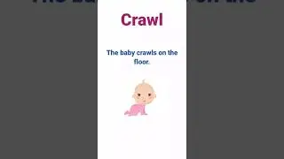 Action verbs #crawl #action verbs in simple sentences #bestwaytolearnenglish #spokenenglishquiz