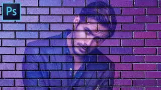 Photoshop Tutorial: How to Transform a Photo into a Brick Wall Portrait | Photoshop manipulation