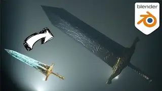 Recreating the Moonlight Great Sword in Blender | Gaming Project