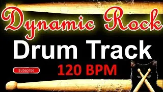 Dynamic Rock Groove Drum Track - 120 BPM - 4/4 Beats Instrumental Drum Tracks for Bass Guitar 🥁 550