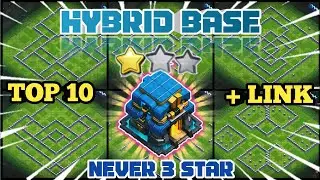 TOP 10 BEST TH12 HYBRID BASE || TH12 HYBRID BASE || TH12 HYBRID BASE WITH LINK || ANTI 3 STAR BASE