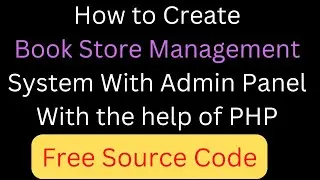 How to create Book Store Management System With Admin Panel Using PHP 
