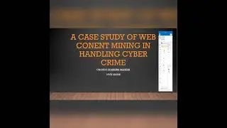 A Case Study Of Web Content Mining In Handling Cyber Crime