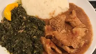 DOBRADA DE MUAMBA DE GINGUBA/ BEEF TRIPE IN PEANUT SAUCE -  ANGOLA