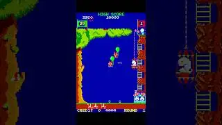 Pooyan 🐷 🏹  Cute Arcade Classic #gaming #retrogaming #retro #retrogames #games #shorts