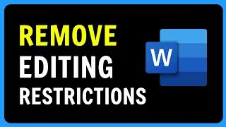 Remove Editing Restrictions On Microsoft Word - Unlock Document For Editing