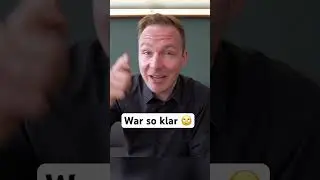 War so klar 🙄 