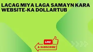 Lacag Miya Laga Samayn Kara Website-ka DollarTub