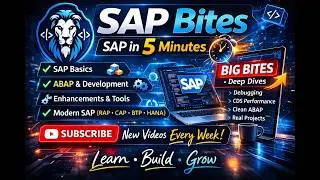 SAP Bites | SAP Explained | Short SAP Tutorials for Developers | Channel Introduction