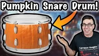 We Turned a Pumpkin into a Snare Drum!!!