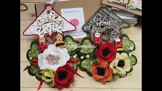 Tutorial creativo casetta con il quadrifoglio portafortuna decorata con fiori in feltro modellabile.