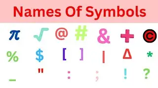 Keyboard Symbols Name  | चिन्हों के नाम | Name Of Symbols | Kids Books