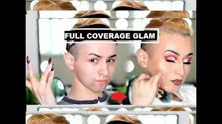 EASY EVERYDAY MAKEUP TUTORIAL | TRANSFORMATION MALE TO FEMALE | FULL COVERAGE GLAM | ADRIAN HILLS