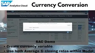 SAP Analytics Cloud Currency Conversion Table : Part 07