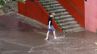 Сильнейший ливень в Клинцах.