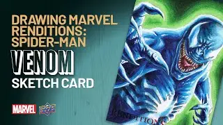Marvel Renditions Spider-Man Sketch Card - Venom Timelapse