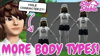 MALE CHARACTERS, CURVIER & SKINNIER BODY TYPES & MORE! (STAR STABLE PLAYER CHARACTER SPOILERS) 😱