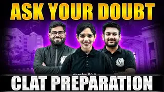 ASK Your Doubt CLAT Aspirants | CLAT Live Q&A Session 🔥CLAT 2025-26 Guidance Session 