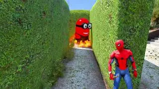 GTA 5 Red Spiderman VS Red/Green Minion! 💥 Epic Ragdolls & Fails 😂 #58 