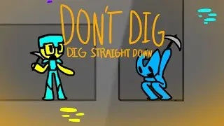 Minecraft | Don’t dig straight down (animation)