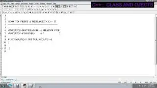 How To print a message on c++