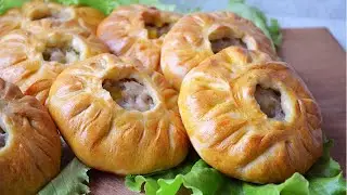 Chicken and potato kurniki. Fragrant, juicy, and delicious.