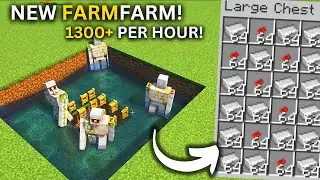 Minecraft 1.21+ Easy IRON Farm Tutorial - 1300+ Per Hour!