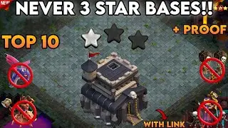 NEW NEVER 3 STAR BASES!! WITH LINK + PROOF!! TH9 NEW BASES DESIGN WAR|CWL|PUSH {CLASH OF CLANS}