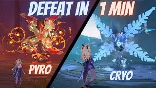 How To solo Cryo/Pyro Regisvine Bosses FAST | Genshin Impact
