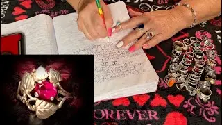 Crinkle notebook Rings inventory! ASMR (Whispered version) For Sorina~Rings rummage!