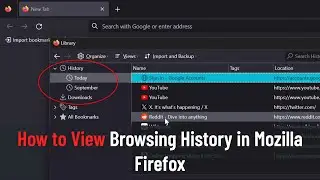 How to View Browsing History in Mozilla Firefox (Guide)