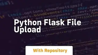 python flask file upload