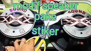 Modif Mghnet Speaker, Menggunakan Kertas Stiker